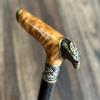 Cane BURL Walking Stick Canes Sticks Reeds Wooden Wood Handmade Men's Accessories Exclusive and Unique (#B4) view 3