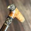 Cane BURL Walking Stick Canes Sticks Reeds Wooden Wood Handmade Men's Accessories Exclusive and Unique (#B4) view 4