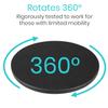 Vive 360 Pivot Disc - Patient Transfer Device for Elderly & Disabled - Swivel Turning Board 360 Degree Rotation - Handicap Senior & Stroke Disability Aid - Rotating Lazy Susan Turning Assist Pad view 3