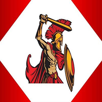 1/4 Sheet - Spartan / Trojan Mascot Birthday - D846 - 2D Edible Cake Cupcake Party Topper