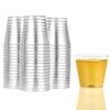 100 Count Shot Glasses Premium Clear Hard Plastic 1oz Disposable Cups, Ideal for Jello Shots, Wine Tasting, Condiments, Sauce, Dipping, Samples view 1