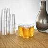 100 Count Shot Glasses Premium Clear Hard Plastic 1oz Disposable Cups, Ideal for Jello Shots, Wine Tasting, Condiments, Sauce, Dipping, Samples view 3
