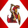 1/2 Sheet - Spartan / Trojan Mascot Birthday - D846 - 2D Edible Cake Cupcake Party Topper view 1