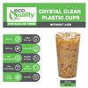 [1000 COUNT] 10 oz Clear Plastic Disposable PET Cups  Crystal Clear Cold Drink Cups for Smoothies, Iced Coffee, Juice, Soda, Parfaits, Cocktails, and Parties (10 oz) view 3