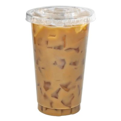 [100 COUNT] 10 oz Clear Plastic Disposable PET Cups with Lids | Crystal Clear PET Cup | Cold Smoothie | Iced Coffee Go Cups | Ideal for Coffee, Parfait, Juice, Soda, Cocktail, Party Cups (10oz)