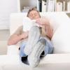 3 Pairs of Non-Skid Diabetic Cotton Quarter Socks with Non Binding Top (Grey, 10-13) view 3