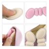 3pairs Heel Pads Self-Adhesive Cushion Protectors for High Heels Thick Sponge Material Pink Black and Apricot Anti-Slip Foot Care for Comfort and Blister Prevention view 2