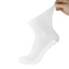 3 Pairs of Non-Skid Diabetic Cotton Quarter Socks with Non Binding Top (White, 13-15) view 2