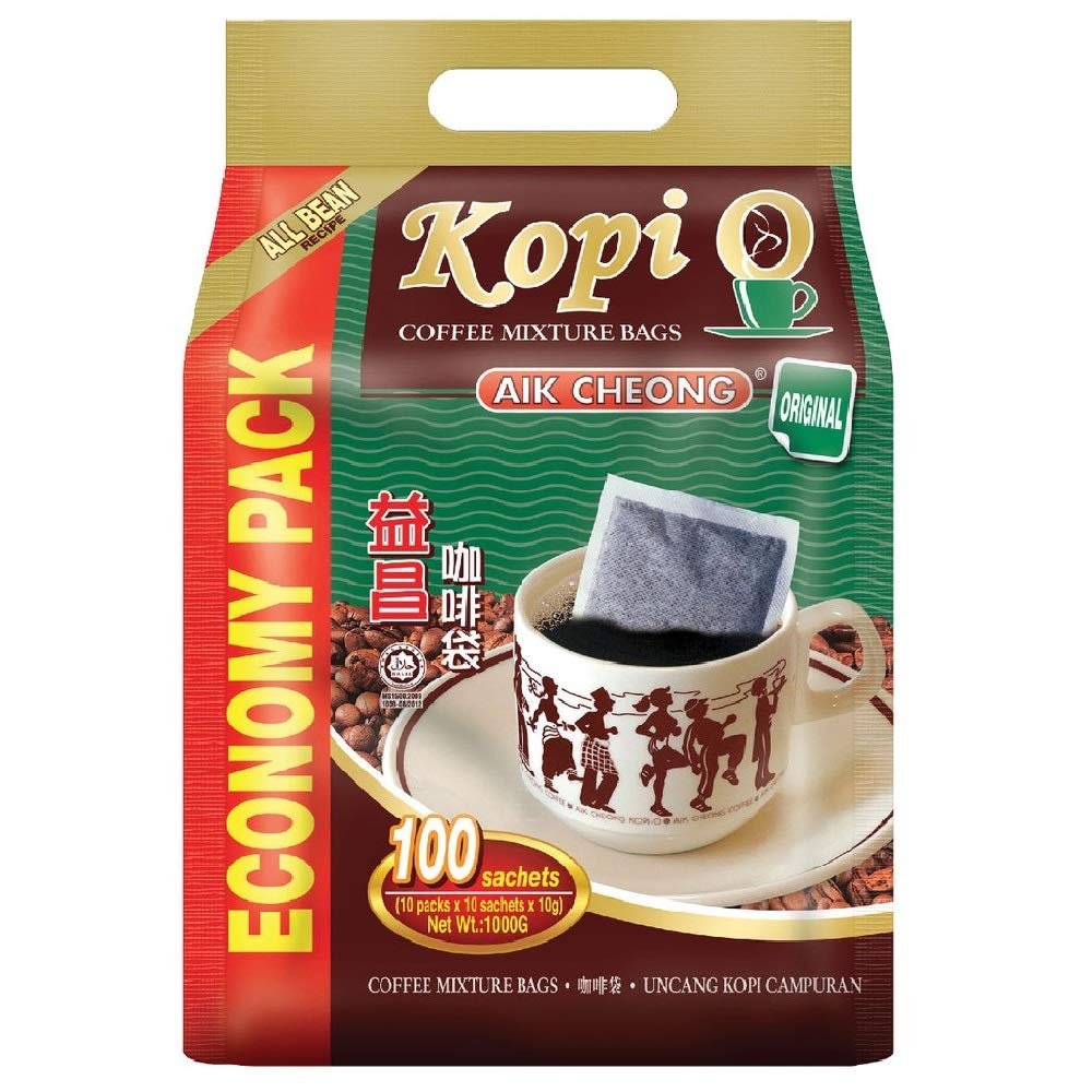 Aik Cheong Kopi O Bag Original 10g x 100's (3 Count)