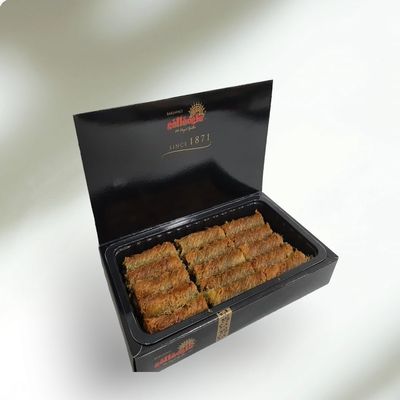 Gulluoglu Twisted Pistachio Dubai Kadaif, 15 pieces (1.25 lb - 625 gr)(1 Pack), daily fresh shipment from Istanbul/Turkey