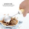 Adaptive Utensils, Flexible Rotating Built up Handle Fork/Spoon for Disabled Patient Arthritis Elder, 9.6in(Spoon) view 3