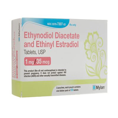 ETHYNODIOL - ETHINYL ESTRADIOL 28-DAY 1 MG - 35 MCG TAB