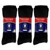 6 Pairs of Diabetic Over The Calf - Knee High Cotton Socks (Black - 6 Pairs, Fit Men's Shoe Size 10-12) view 4