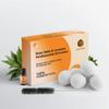 100% Organic Wool Ball Dryer - Hypoallergenic 6XL Handmade Wool Dryer Balls with Lavender Oil and Dryer Vent Cleaning Brush view 1