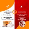 100% Organic Wool Ball Dryer - Hypoallergenic 6XL Handmade Wool Dryer Balls with Lavender Oil and Dryer Vent Cleaning Brush view 4