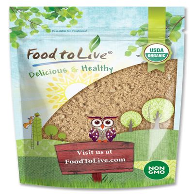 Food to Live Organic Ripe Banana Powder, 2 Pounds - Non-GMO and Raw Whole Fruit Flour, Unsweetened, Unsulfured, Vegan, Kosher, Bulk Dried Platano, Rich in Dietary Fiber, Potassium, and Copper