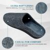ERGOfoot Orthotic Slippers with Arch Support for Plantar Fasciitis Pain Relief, Comfortable Orthopedic Clog House Shoes with Indoor Outdoor Anti-Skid Rubber Sole view 4