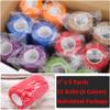 12 Rolls Elastic Self Adhesive Bandage Wrap 3 Inch, Breathable Non Woven Cohesive Bandage, Vet Wrap for Dogs, Ankle Sprains Swelling Medical First Aid Tape, Sports Athletic Tape Color view 2