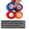 12 Rolls Elastic Self Adhesive Bandage Wrap 3 Inch, Breathable Non Woven Cohesive Bandage, Vet Wrap for Dogs, Ankle Sprains Swelling Medical First Aid Tape, Sports Athletic Tape Color view 4