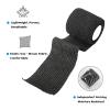 24 Rolls Black Sensi Wrap Elastic Self Adhesive Bandage Wrap 2 Inch, Breathable Cohesive Bandage, Ankle Sprains Swelling Medical First Aid Sports Athletic Grip Tape, Dogs Pet Vet Wrap view 2