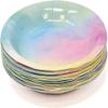Gift Boutique 122 Pcs Pastel Rainbow Party Supplies Set Paper Plates Cups Napkins Watercolor Design for Baby Shower Birthday Girls Party Serves 24 view 3