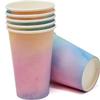 Gift Boutique 122 Pcs Pastel Rainbow Party Supplies Set Paper Plates Cups Napkins Watercolor Design for Baby Shower Birthday Girls Party Serves 24 view 4