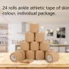 24 Packs Self Adherent Cohesive Wrap Bandages 2'' Wide, 5 Yards, First Aid Tape,Elastic Self Adhesive Tape,All Sports Athletic Tape, Non-Woven Bandage,Breathable Wound Tape,Skin Colour Athletic Tape view 3