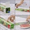 KAMMAK Plastic Wrap, Food Wrap with Slide Cutter, Cling Wrap 12 inch Food Service Clear Cling Film 2 Pack 300 Square FT Roll BPA-Free Microwave-Safe Kitchen Wrap Quick Cut Plastic Film view 3