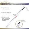 Mondo Medical Blind Cane Mobility Stick - 51in Reflective Red and White Cane with Marshmallow Ball Tip, Seeing and Sight Impaired Foldable Blind Walking Stick for Visually Impaired Men and Women view 2