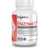 Organixx Enzyme 17 Essential Digestive Enzymes for Women & Men, for Gut Health & Optimal Digestive Health, Support for Bloating, Gas, Nutrient Absorption, Vegan, Non GMO, 120 Veggie Capsules view 1