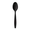 Karat [5.9" - 1,000 pcs] Black Individually Wrapped PP Plastic Heavy-Weight Disposable Tea Spoons (U3533B) view 1