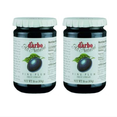 darbo All Natural Fruit Spread Jams and Preserves 2 Packs (Fine Plum)
