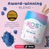 KOS Energizing Blue Spirulina Blend - USDA Certified Organic - B Vitamins, Ashwagandha, Ginseng, Adaptogens, Biotin - Vegan Pre Workout Powder - Caffeinated, Berry Flavored, 28 Servings view 4