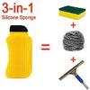 2PCS Silicone Sponge Multi-Purpose 3 in 1 Household Dish Scrubber Dish Brush view 4