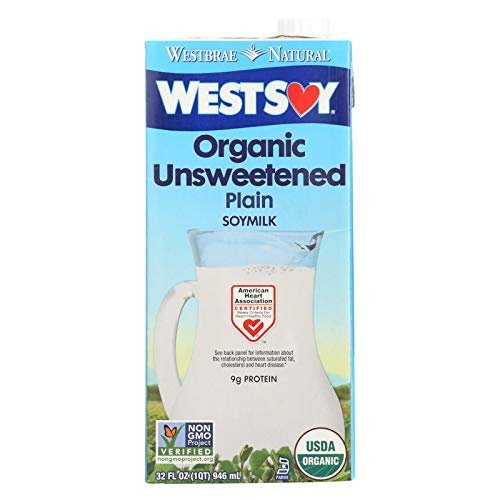 Westsoy Organic Plain - Unsweetened - Case of 12 - 32 Fl oz.-SET OF 3