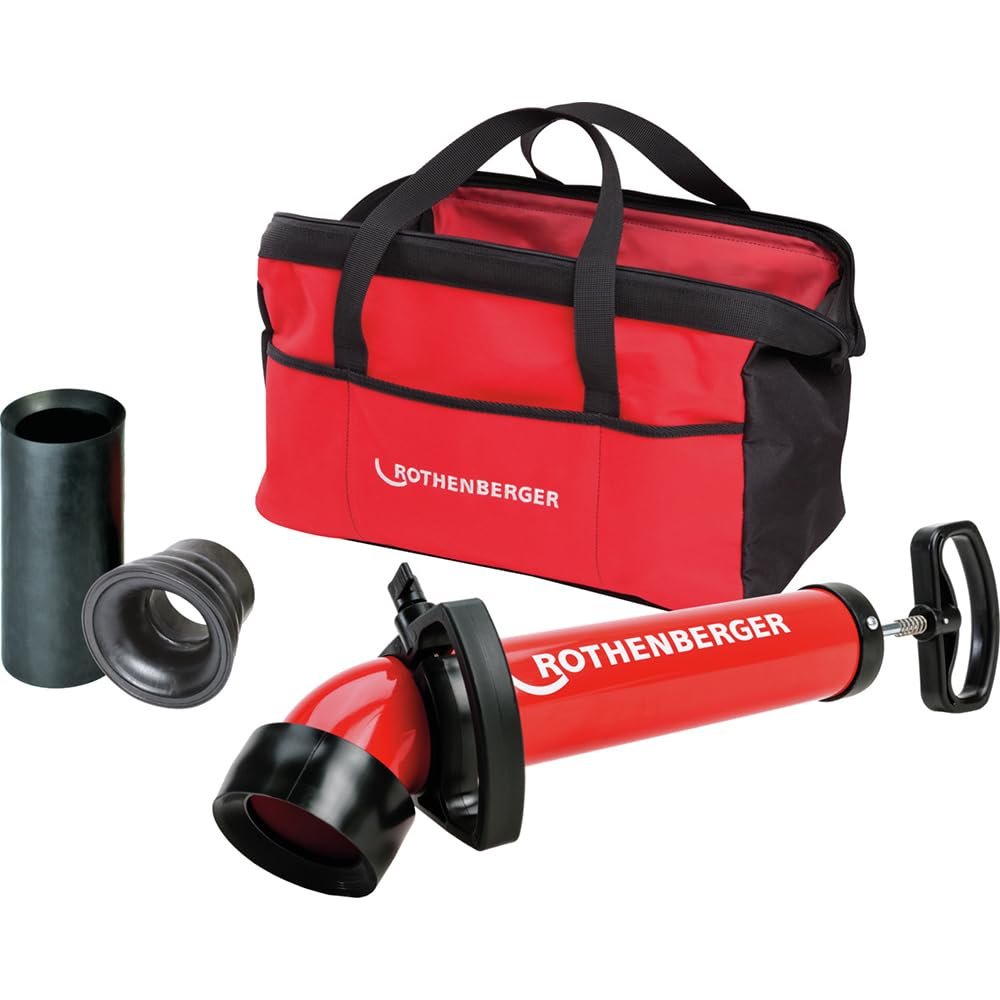 Rothenberger 1000001762 Ropump Super Plus Pipe Cleaner Set with Wide Adapter