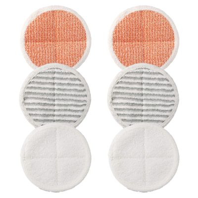6 Pack Replacement Pads for Bissell Spinwave 2124,2039A,2307,23157,20391,20399 Powered Hard Floor Mop
