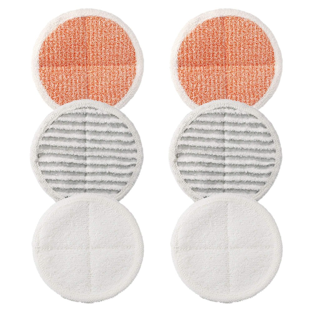 6 Pack Replacement Pads for Bissell Spinwave 2124,2039A,2307,23157,20391,20399 Powered Hard Floor Mop