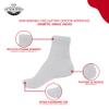 Diamond Star Diabetic Ankle Socks, Non-Binding Circulatory Doctor Approved Cushion Cotton Quarter Socks for Mens Womens (6 Pack White, Big & Tall Men's 13-15 Shoe Size 9-14) view 4
