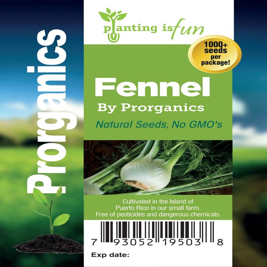 1000+ Hinojo, Fennel Seeds by Prorganics