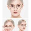 2-Pack Computer Blue Light Blocking Reading Glasses Eyeglasses, Polygonal Metal Frame Glasses in Gold, Silver view 4