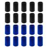 20 PCS Finger Sleeves Protectors, Sport Finger Sleeves Finger Splints Thumb Finger Brace Support Elastic Thumb Sleeves for Relieving Pain Arthritis Trigger Finger(Blue Black) view 2