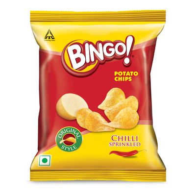 Bingo Potato Chips - Chilli Sprinkled, 52g Pouch