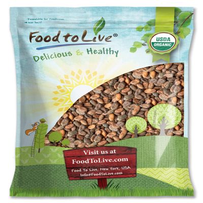 Food to Live Organic Cacao Beans, 7 Pounds - Non-GMO, Keto, Vegan, Dry, Bulk, Rich in Dietary Fiber, Copper, Manganese, Magnesium, Zinc and polyphenols. Great Cocoa for Chocolate Making, Sirtfood