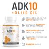 ALPHA RISE ADK 10 Vitamin Supplement + Olive Oil for Better Absorption - with Vitamins A + D3 (10,000 iu) + K2 (MK7+MK4) - 90 Capsules - Vegetarian - Non-GMO view 3