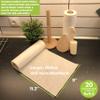 Bamboo Rayon Paper Towels | Washable Reusable Paper Towels, 2 Rolls,(40 Sheets)1 Year Supply & Loofah Sponge & Dish Scrub Brush | Eco Friendly Paper Towel Alternative | Zero Waste Gift Set view 2