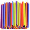 Comfy Package [200 Count] 10 mm Jumbo Smoothie Straws, 8.5"High Plastic Boba Straws - Assorted Colors view 1