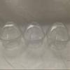 100sets 3.5oz. Plastic Ultra Clear squat Cups with Dome lids without hole is for Cupcake, icecream (3.5oz dome lids 100sets) view 2