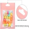 100Pcs Resealable Mylar Ziplock Bags for Food Storage Smell Proof Pouch for Candy Cookies Party Favor (Pink 2.8 x 4 inch) view 3