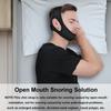 Anti Snore Chin Strap [Upgraded], Vosaro Snoring Solution Effective Anti Snore Device, Adjustable and Breathable Stop Snoring Head Band for Men Women, Black view 2